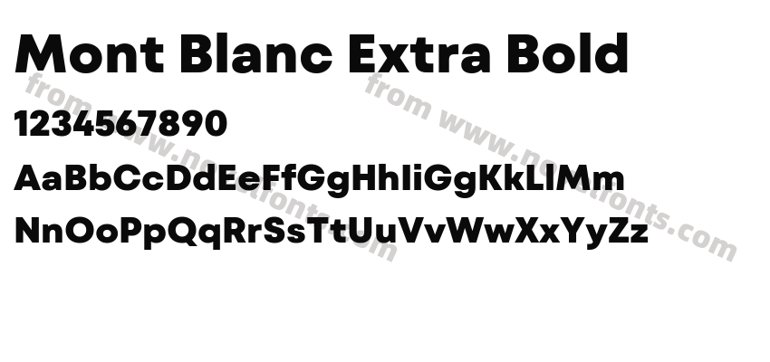 Mont Blanc Extra BoldPreview