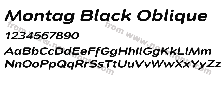 Montag Black ObliquePreview