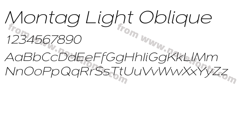 Montag Light ObliquePreview