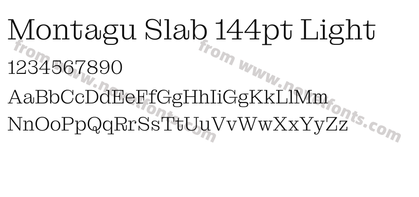 Montagu Slab 144pt LightPreview