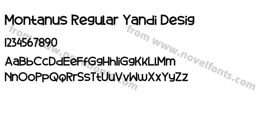 Montanus Regular Yandi DesigPreview