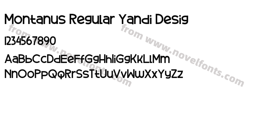 Montanus Regular Yandi DesigPreview
