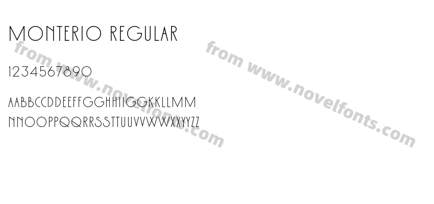 Monterio RegularPreview