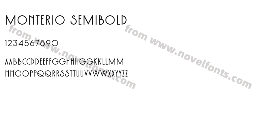 Monterio SemiboldPreview