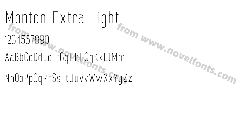 Monton Extra LightPreview