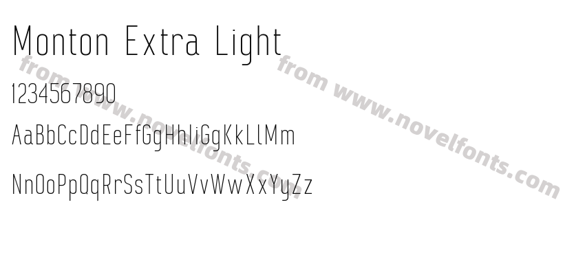 Monton Extra LightPreview