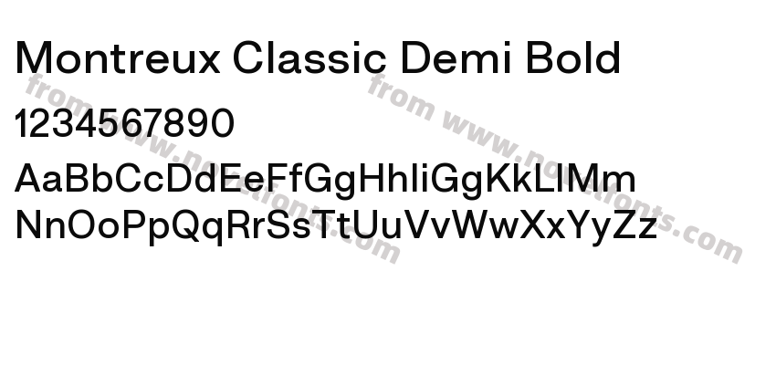 Montreux Classic Demi BoldPreview