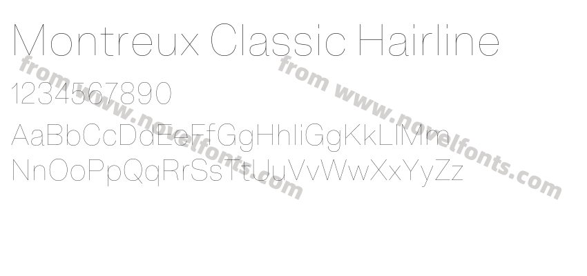 Montreux Classic HairlinePreview