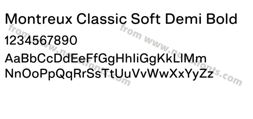 Montreux Classic Soft Demi BoldPreview