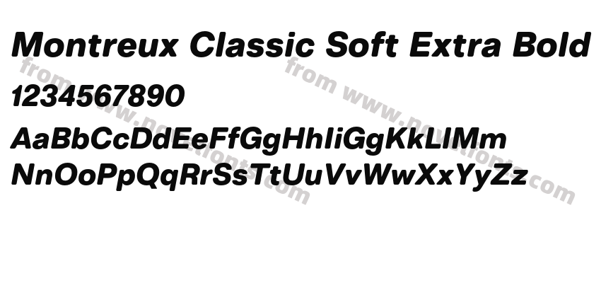 Montreux Classic Soft Extra Bold ItalicPreview