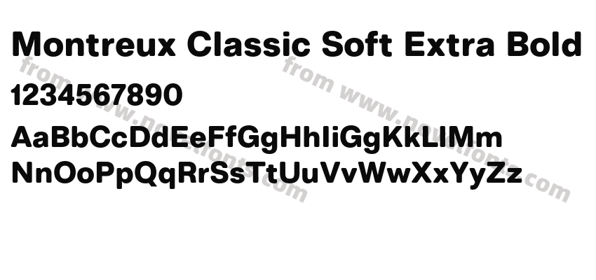 Montreux Classic Soft Extra BoldPreview