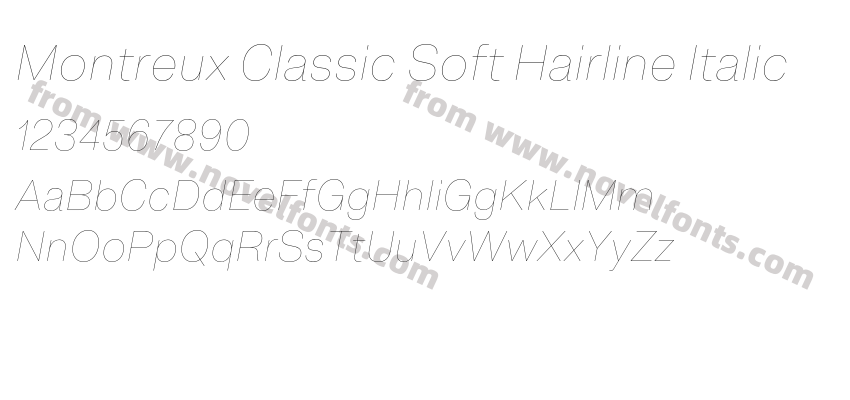 Montreux Classic Soft Hairline ItalicPreview