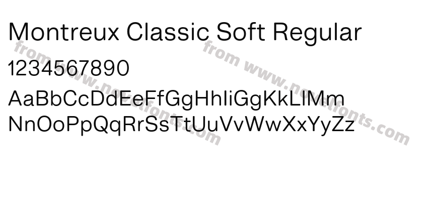 Montreux Classic Soft RegularPreview