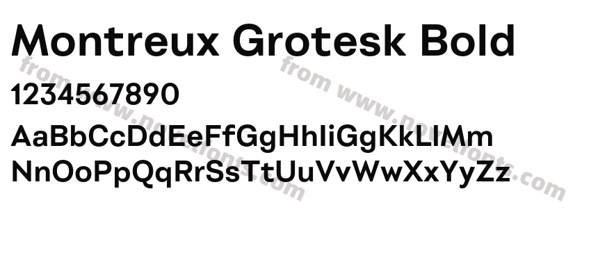 Montreux Grotesk BoldPreview