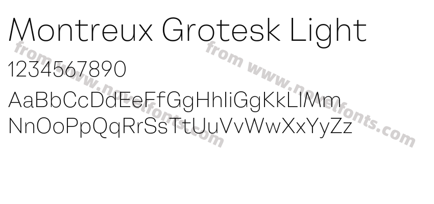 Montreux Grotesk LightPreview