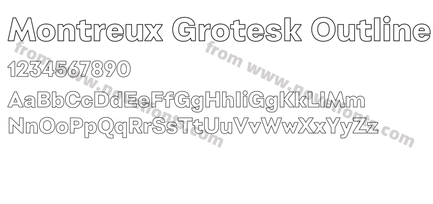 Montreux Grotesk OutlinePreview