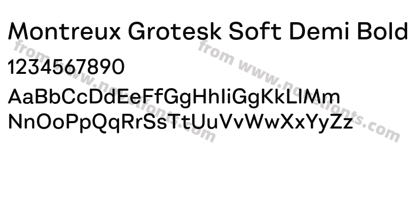 Montreux Grotesk Soft Demi BoldPreview