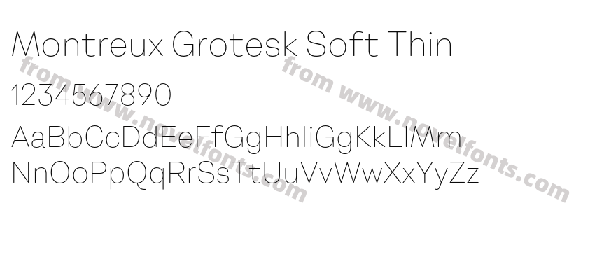 Montreux Grotesk Soft ThinPreview
