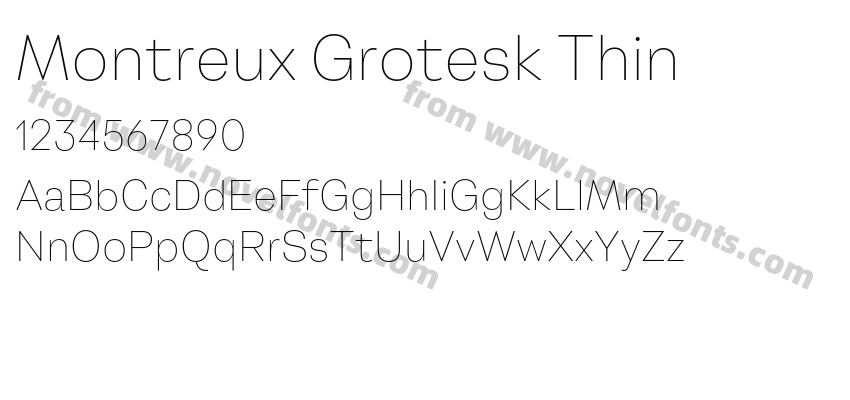 Montreux Grotesk ThinPreview
