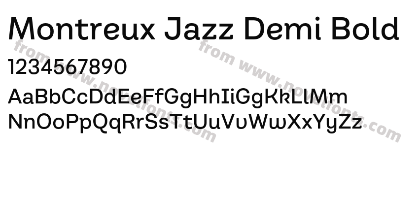 Montreux Jazz Demi BoldPreview