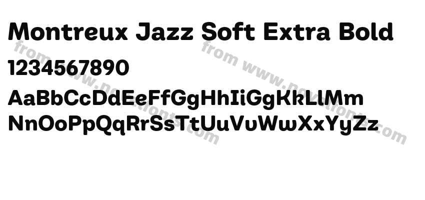 Montreux Jazz Soft Extra BoldPreview
