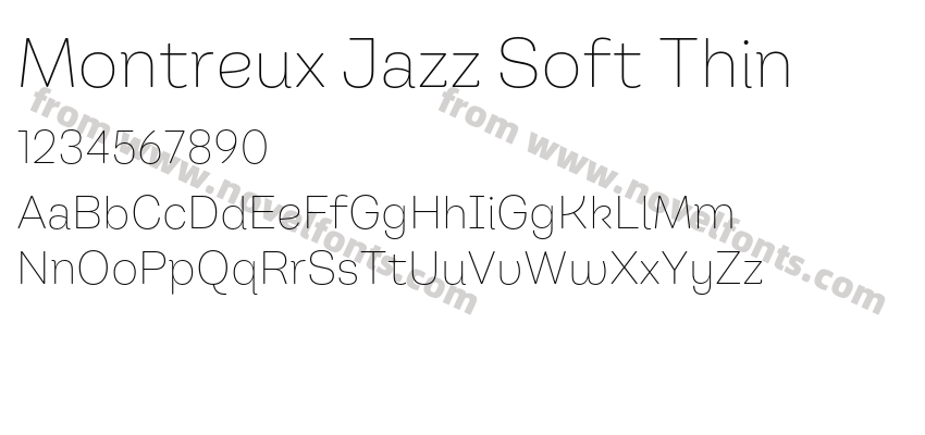 Montreux Jazz Soft ThinPreview