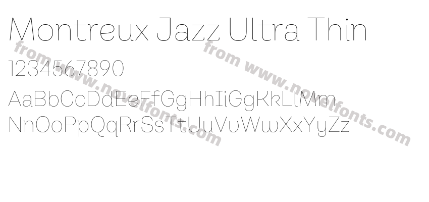 Montreux Jazz Ultra ThinPreview