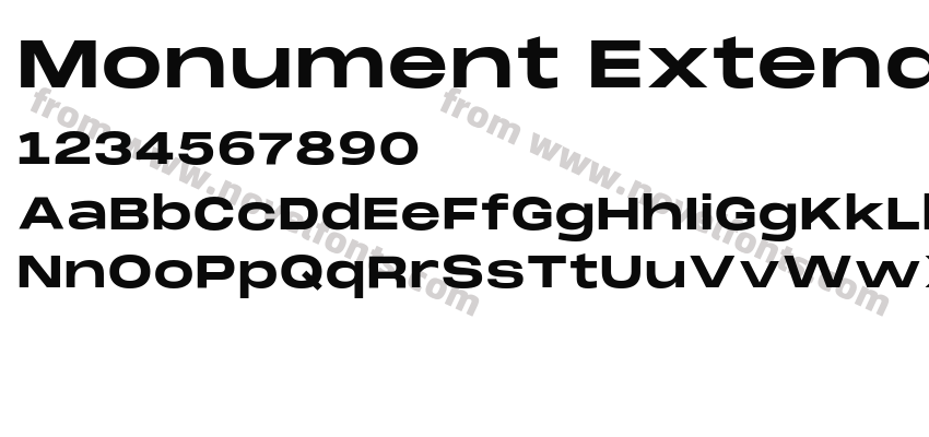 Monument Extended BoldPreview