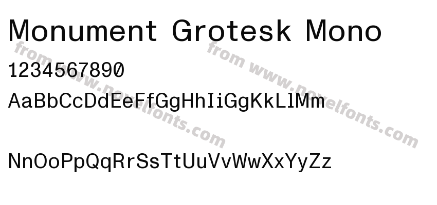 Monument Grotesk MonoPreview
