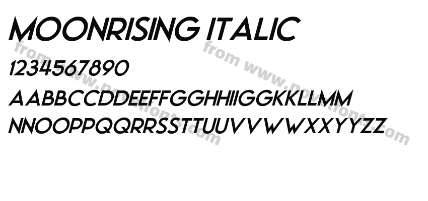 Moonrising ItalicPreview