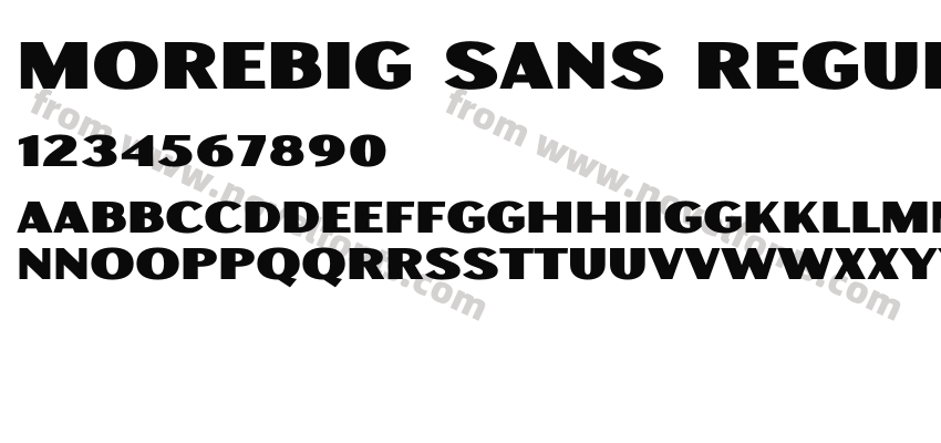 Morebig Sans RegularPreview
