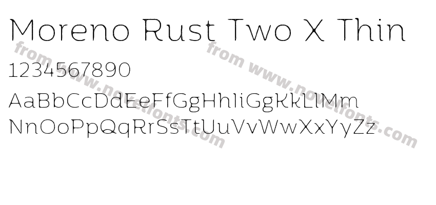Moreno Rust Two X ThinPreview