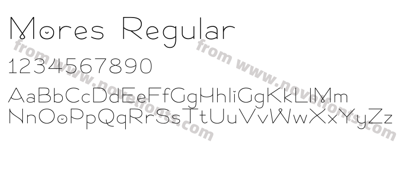 Mores RegularPreview