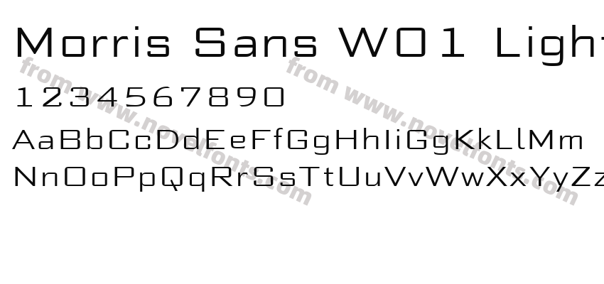 Morris Sans W01 LightPreview