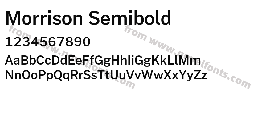 Morrison SemiboldPreview