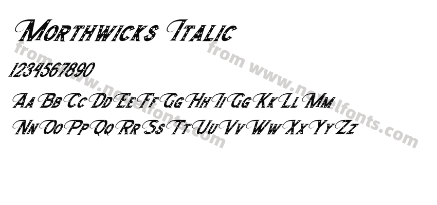 Morthwicks ItalicPreview
