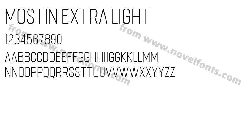 Mostin Extra LightPreview