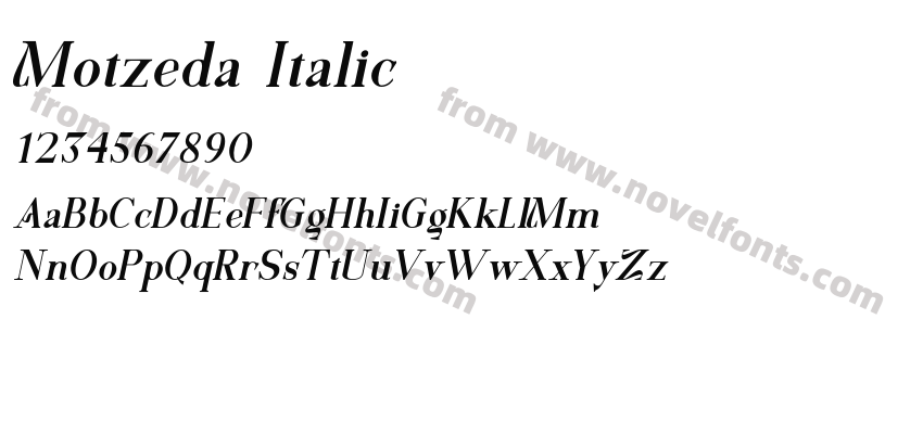 Motzeda ItalicPreview