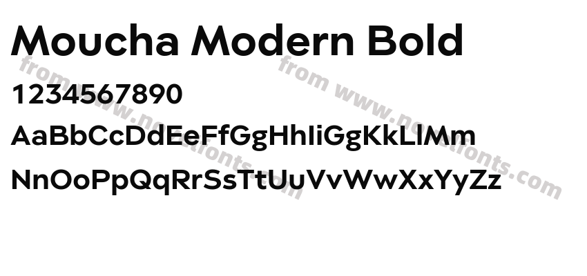 Moucha Modern BoldPreview