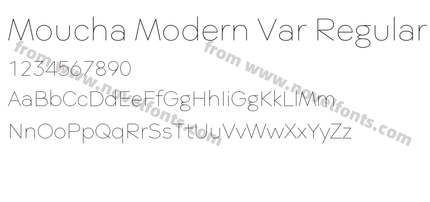 Moucha Modern Var RegularPreview
