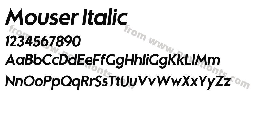 Mouser ItalicPreview