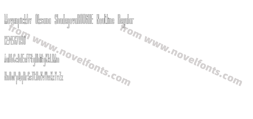 Movenpickby Oksana ShudegovaROUGHE Noutline RegularPreview