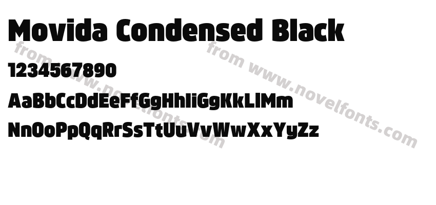Movida Condensed BlackPreview