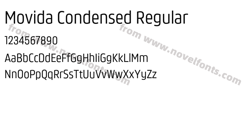 Movida Condensed RegularPreview