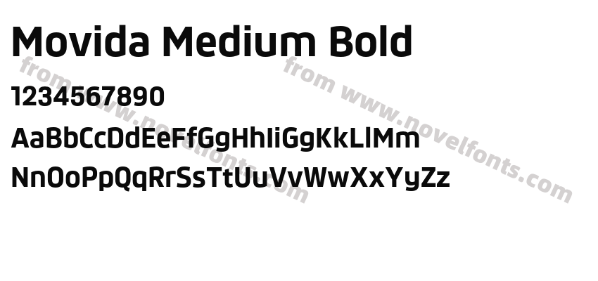 Movida Medium BoldPreview