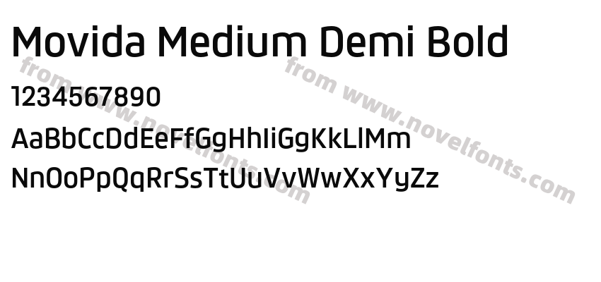 Movida Medium Demi BoldPreview