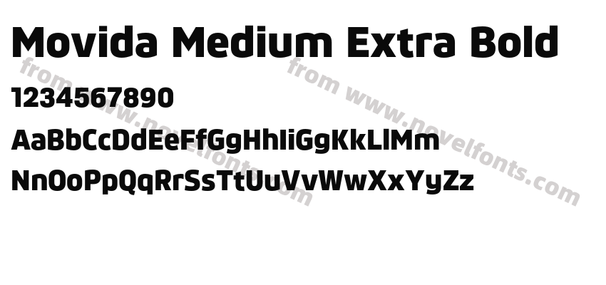 Movida Medium Extra BoldPreview