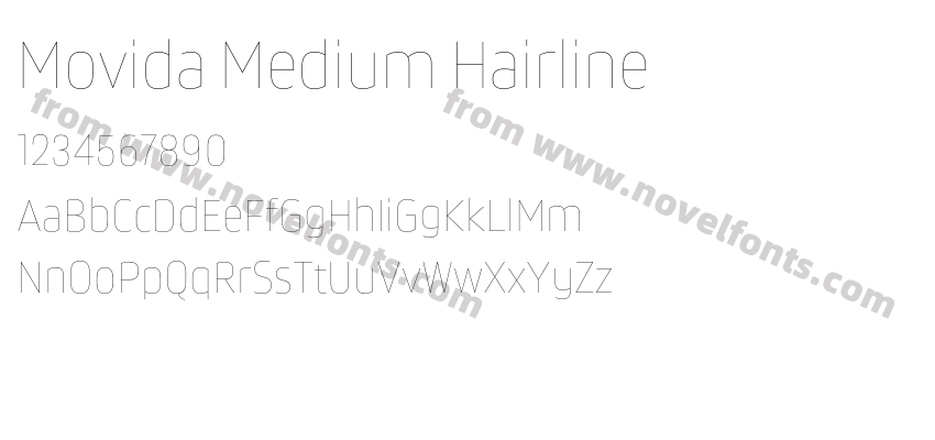 Movida Medium HairlinePreview