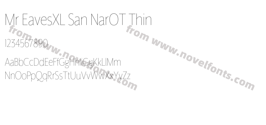 Mr EavesXL San NarOT ThinPreview