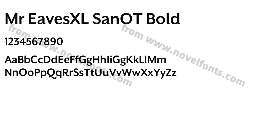Mr EavesXL SanOT BoldPreview